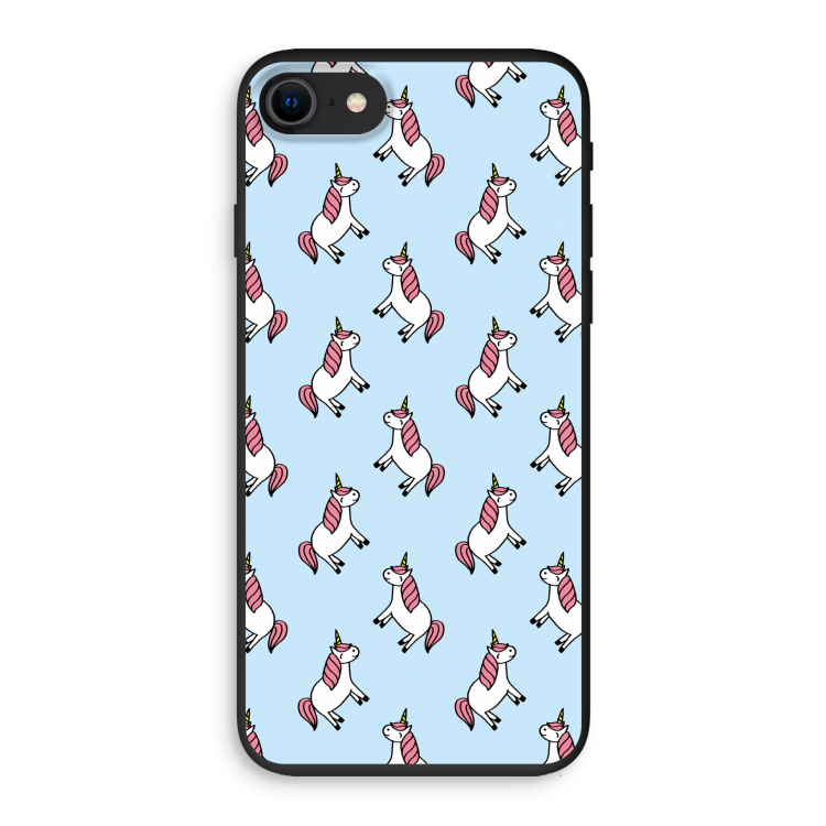 Eenhoorns overal: iPhone SE 2020 Biologisch afbreekbaar hoesje
