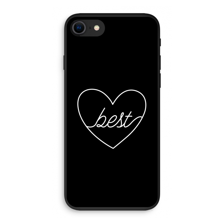 Best heart black: iPhone SE 2020 Biologisch afbreekbaar hoesje