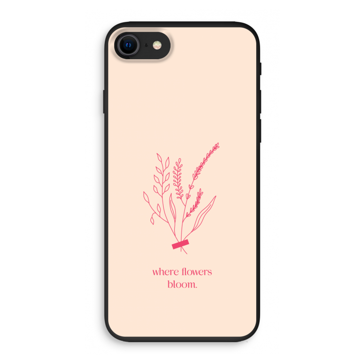 Where flowers bloom: iPhone SE 2020 Biologisch afbreekbaar hoesje