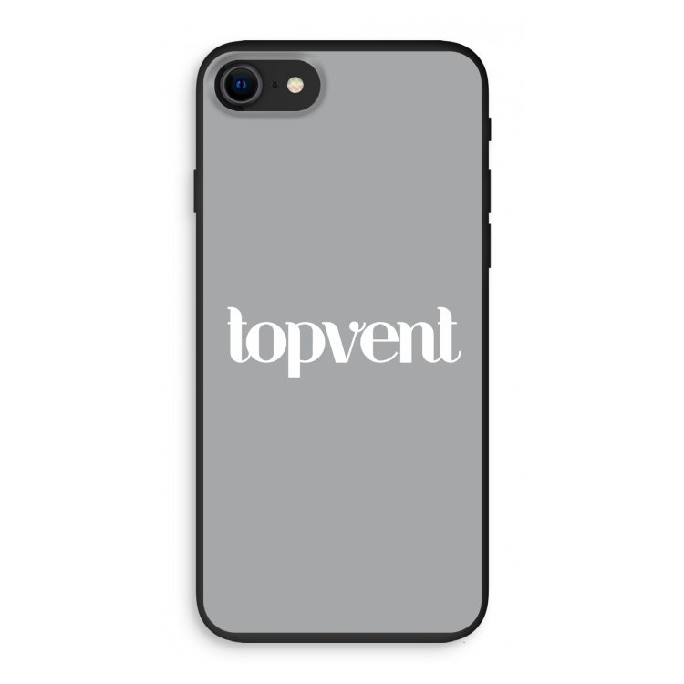Topvent Grijs Wit: iPhone SE 2020 Biologisch afbreekbaar hoesje