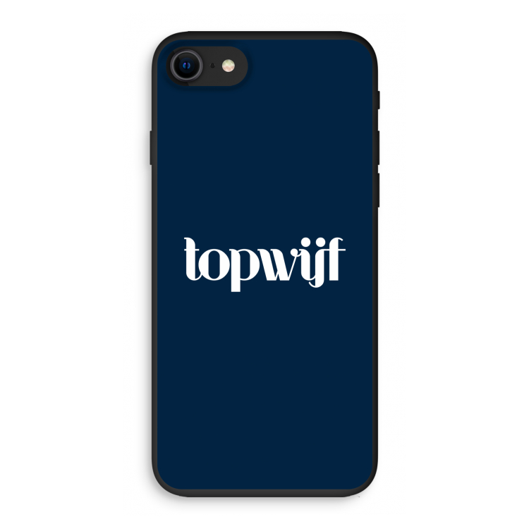 Topwijf Navy: iPhone SE 2020 Biologisch afbreekbaar hoesje