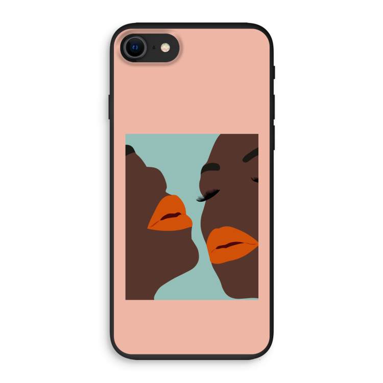 Orange lips: iPhone SE 2020 Biologisch afbreekbaar hoesje