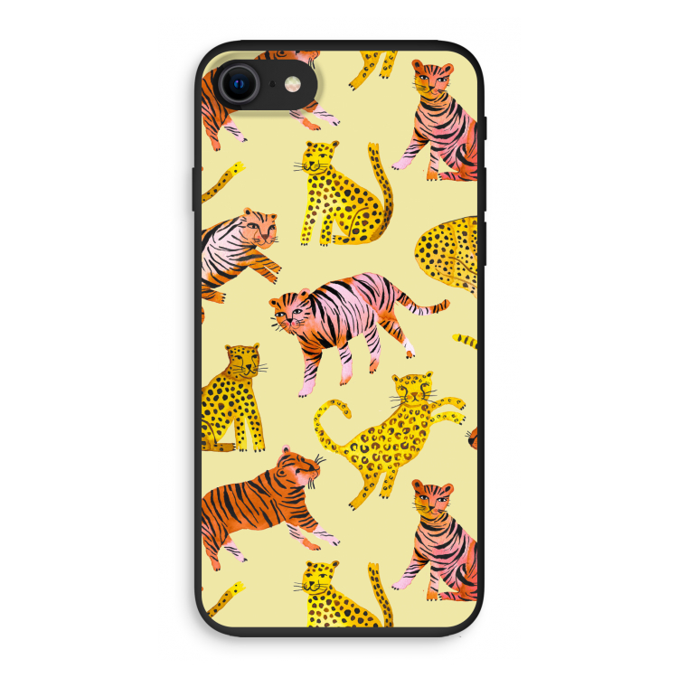 Cute Tigers and Leopards: iPhone SE 2020 Biologisch afbreekbaar hoesje