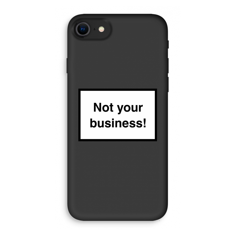 Not your business: iPhone SE 2020 Biologisch afbreekbaar hoesje