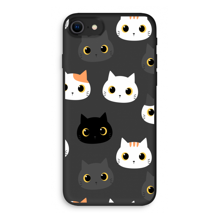 Katten: iPhone SE 2020 Biologisch afbreekbaar hoesje