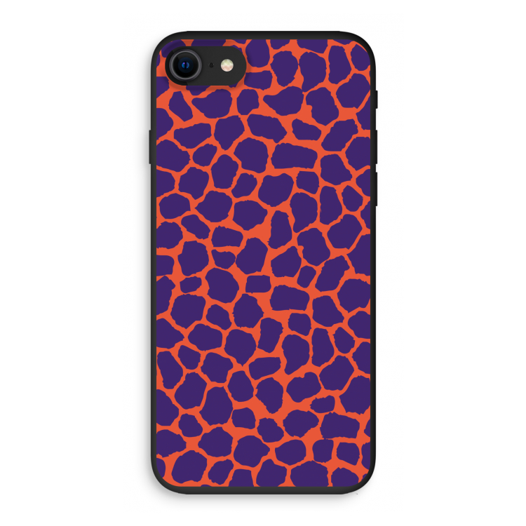 Purple Giraffe: iPhone SE 2020 Biologisch afbreekbaar hoesje
