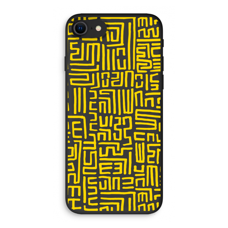 Majorelle Blue Print: iPhone SE 2020 Biologisch afbreekbaar hoesje