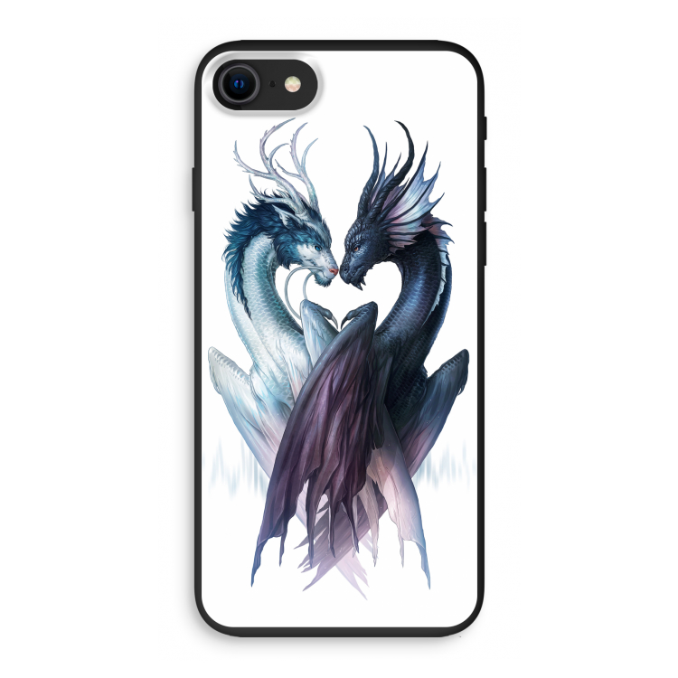 Yin Yang Dragons: iPhone SE 2020 Biologisch afbreekbaar hoesje