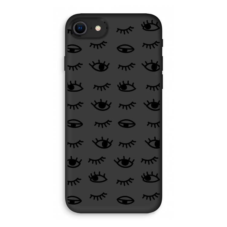 Eye pattern #2: iPhone SE 2020 Biologisch afbreekbaar hoesje