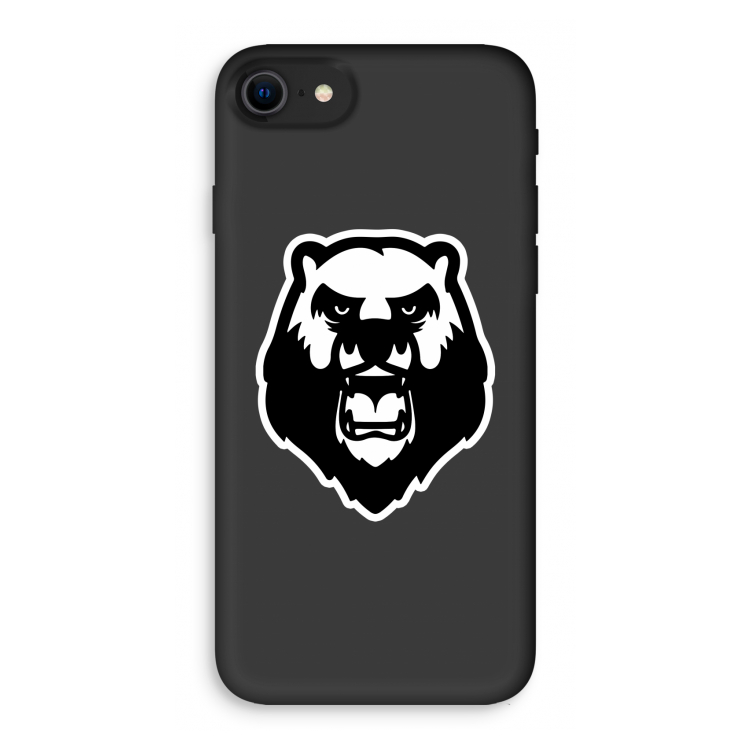 Angry Bear (white): iPhone SE 2020 Biologisch afbreekbaar hoesje