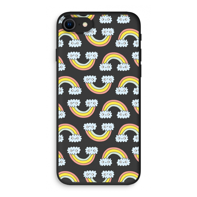 Regenboog: iPhone SE 2020 Biologisch afbreekbaar hoesje