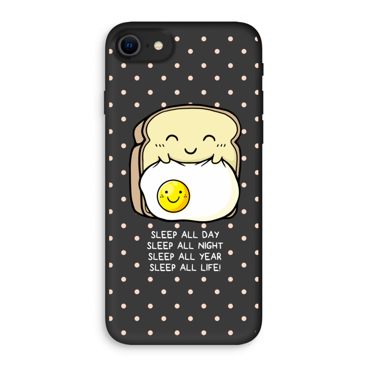 Sleep All Day: iPhone SE 2020 Biologisch afbreekbaar hoesje