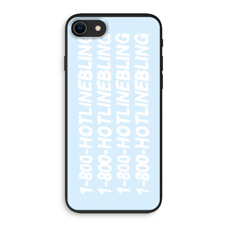 Hotline bling blue: iPhone SE 2020 Biologisch afbreekbaar hoesje