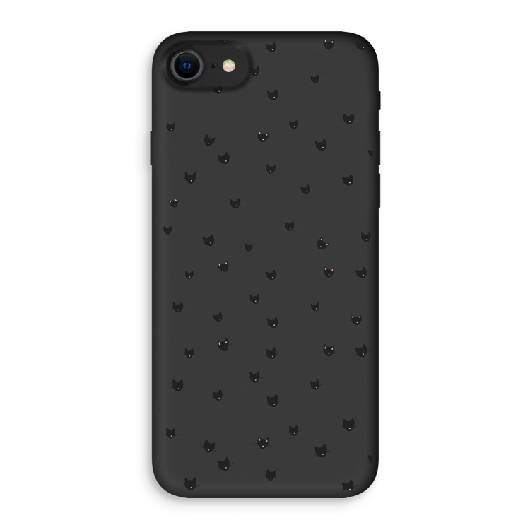 Kleine kattenkopjes: iPhone SE 2020 Biologisch afbreekbaar hoesje