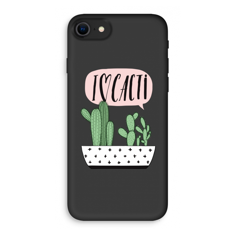I love cacti: iPhone SE 2020 Biologisch afbreekbaar hoesje