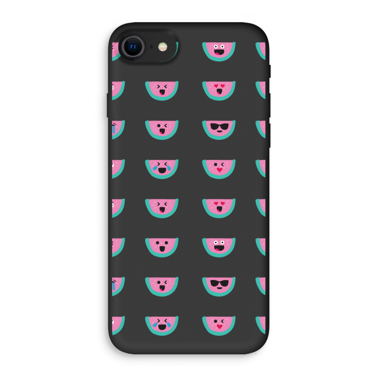 Smiley watermeloenprint: iPhone SE 2020 Biologisch afbreekbaar hoesje