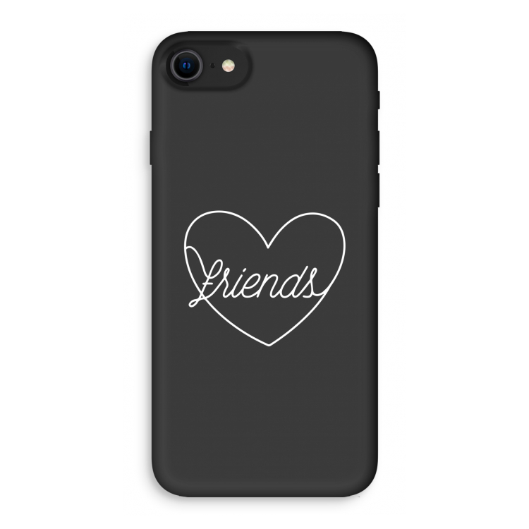 Friends heart pastel: iPhone SE 2020 Biologisch afbreekbaar hoesje