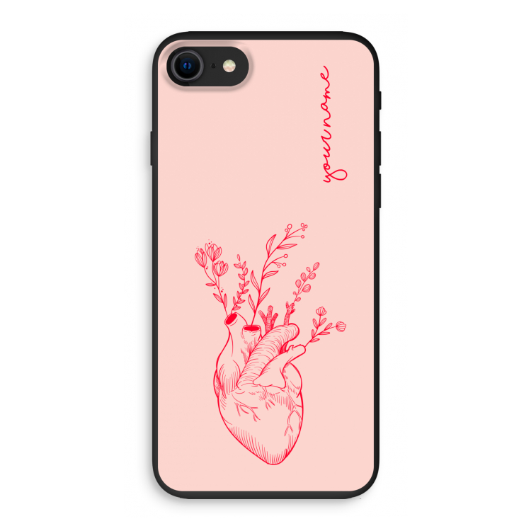 Blooming Heart: iPhone SE 2020 Biologisch afbreekbaar hoesje