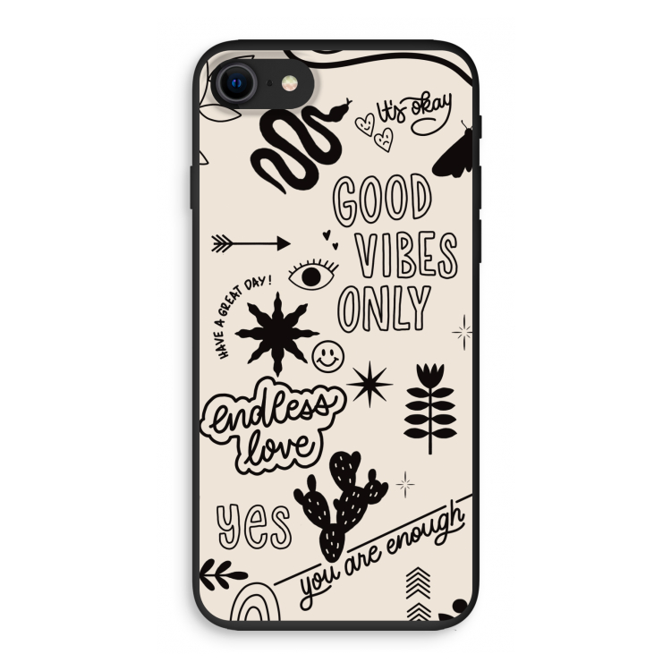 Good vibes: iPhone SE 2020 Biologisch afbreekbaar hoesje