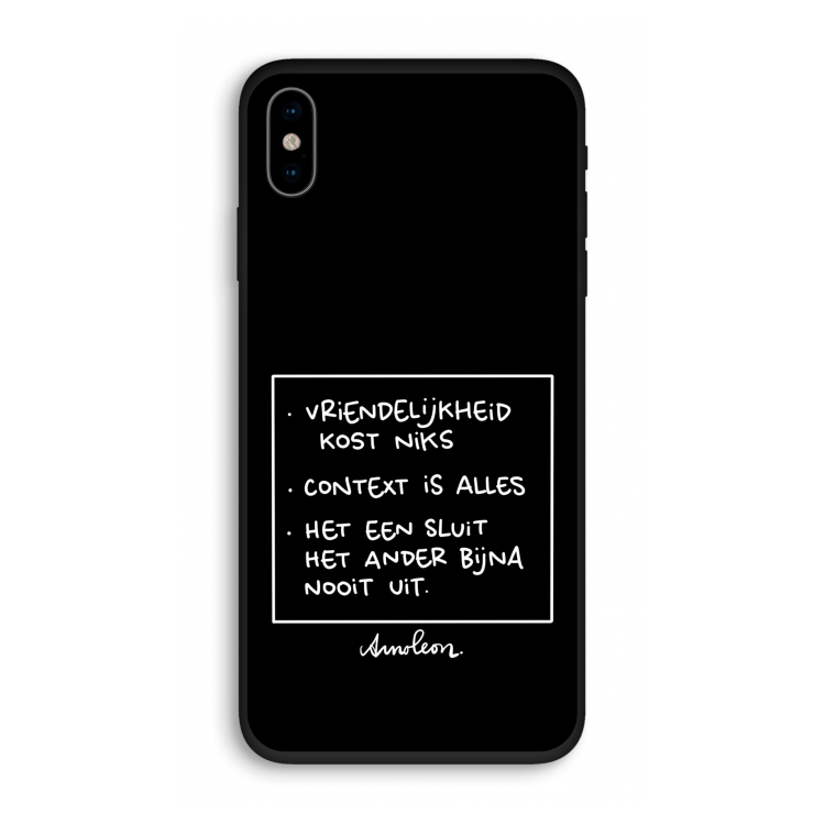 Mijn Motto's: iPhone X Biologisch afbreekbaar hoesje