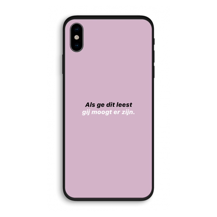 gij moogt er zijn: iPhone X Biologisch afbreekbaar hoesje