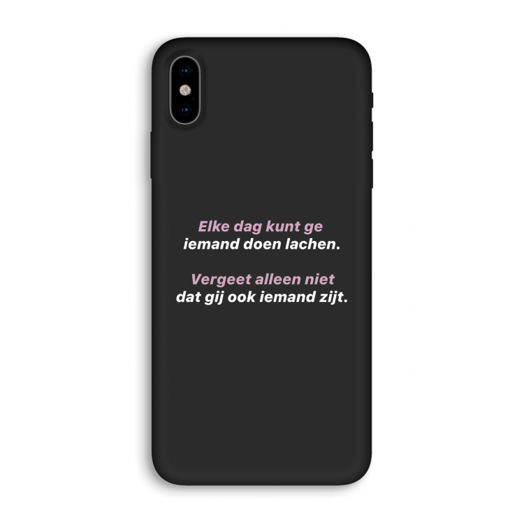 gij zijt ook iemand: iPhone X Biologisch afbreekbaar hoesje