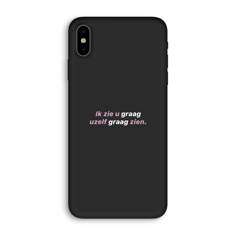 uzelf graag zien: iPhone X Biologisch afbreekbaar hoesje