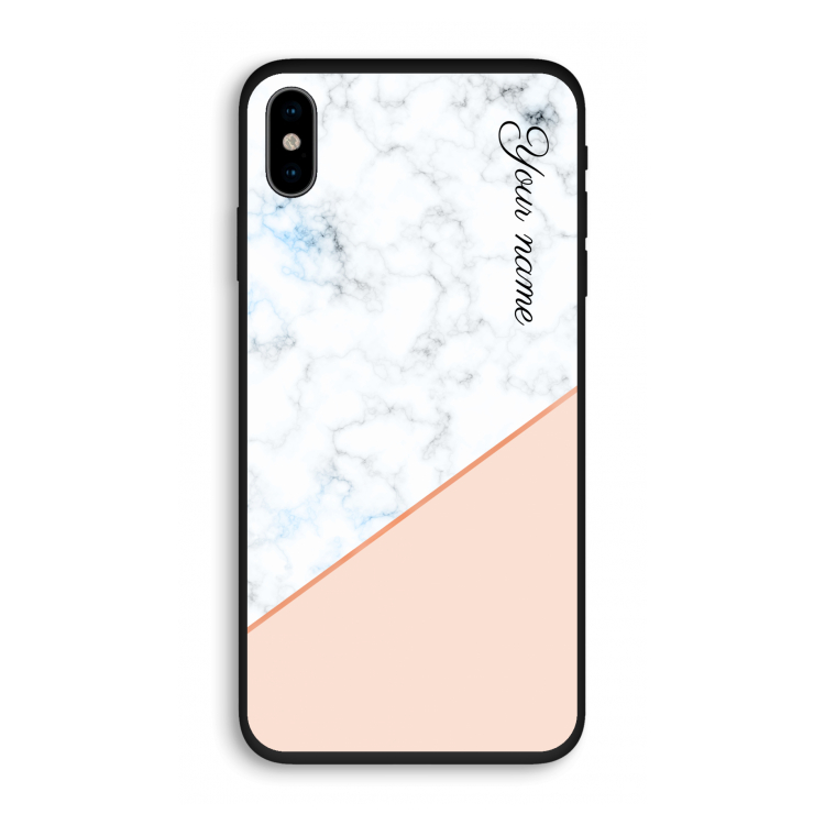 Marmer in stijl: iPhone X Biologisch afbreekbaar hoesje