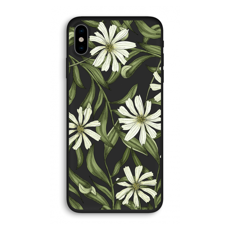 Wit bloemenpatroon: iPhone X Biologisch afbreekbaar hoesje