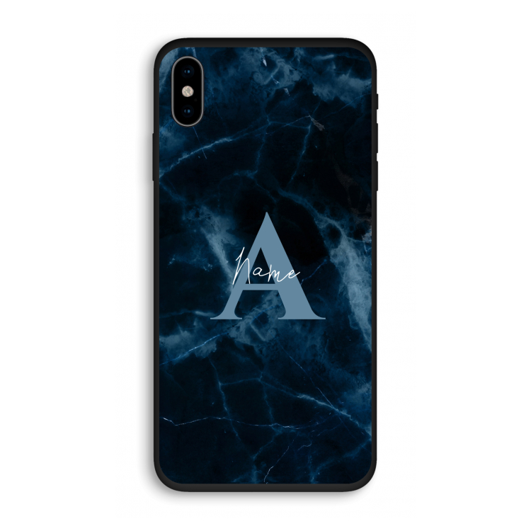Midnight Marble: iPhone X Biologisch afbreekbaar hoesje