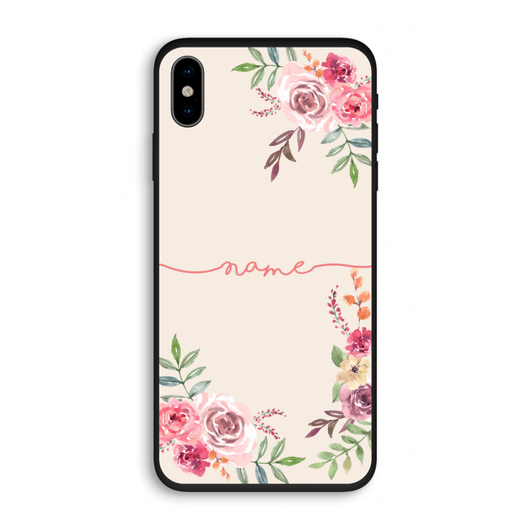 Rozen: iPhone X Biologisch afbreekbaar hoesje