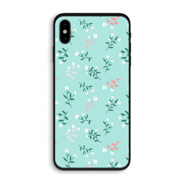 Small white flowers: iPhone X Biologisch afbreekbaar hoesje