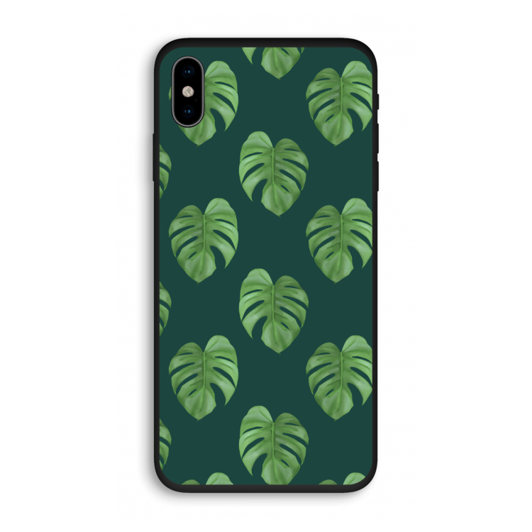 Monstera leaves: iPhone X Biologisch afbreekbaar hoesje