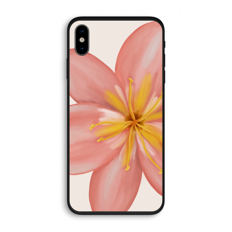 Pink Ellila Flower: iPhone X Biologisch afbreekbaar hoesje