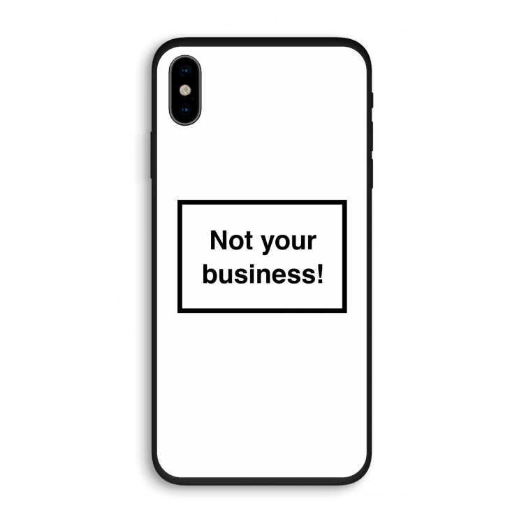 Not your business: iPhone X Biologisch afbreekbaar hoesje