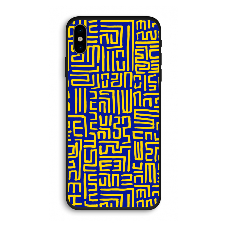 Majorelle Blue Print: iPhone X Biologisch afbreekbaar hoesje