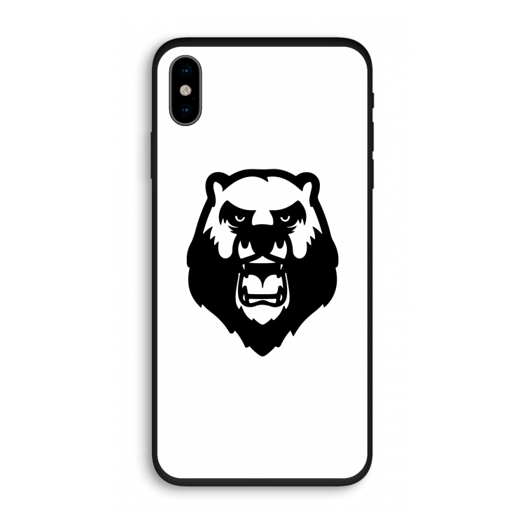 Angry Bear (white): iPhone X Biologisch afbreekbaar hoesje