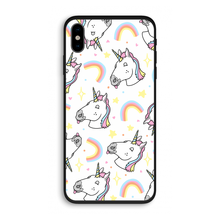 Rainbow Unicorn: iPhone X Biologisch afbreekbaar hoesje