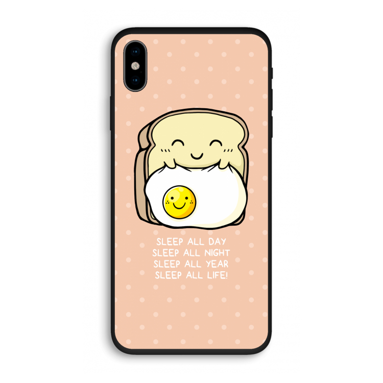 Sleep All Day: iPhone X Biologisch afbreekbaar hoesje