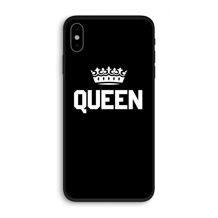 Queen zwart: iPhone X Biologisch afbreekbaar hoesje