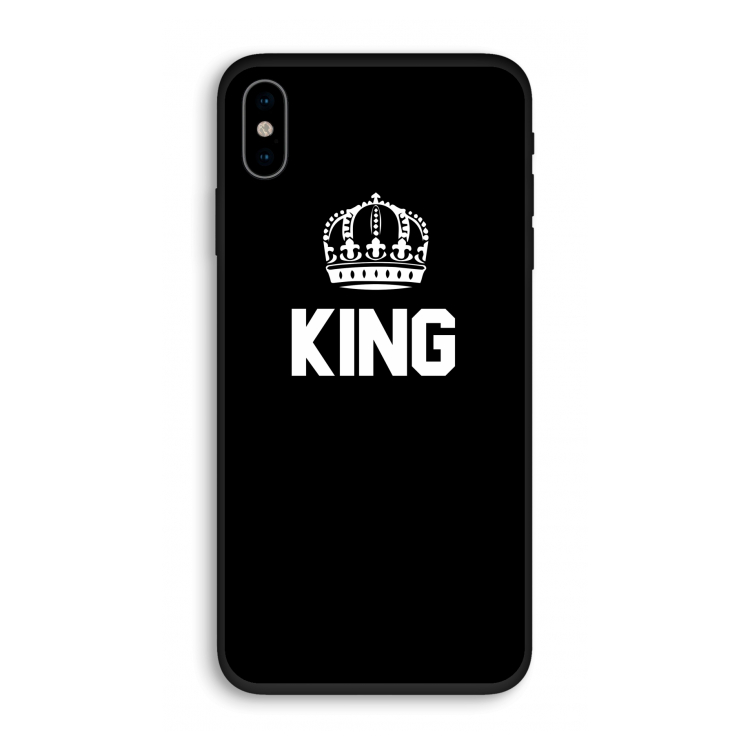 King zwart: iPhone X Biologisch afbreekbaar hoesje
