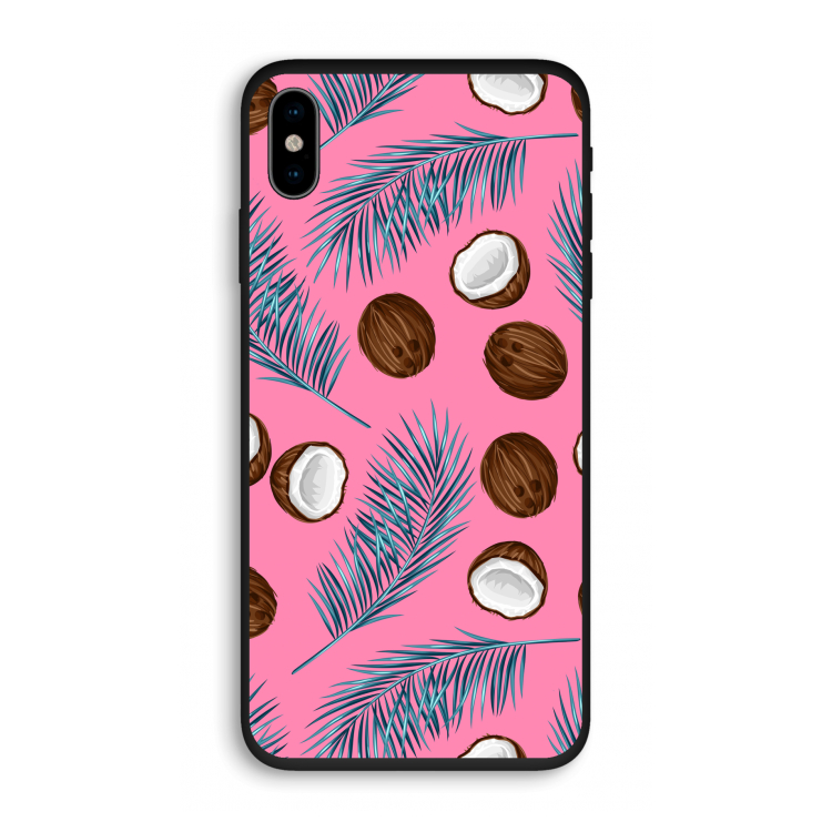 Kokosnoot roze: iPhone X Biologisch afbreekbaar hoesje