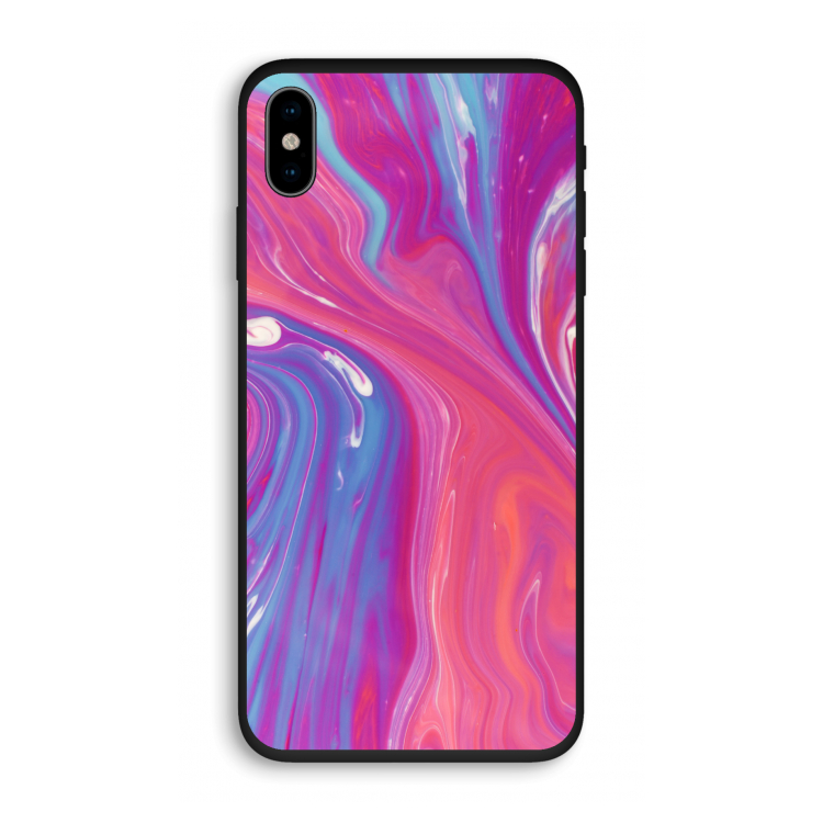 Paarse stroom: iPhone X Biologisch afbreekbaar hoesje