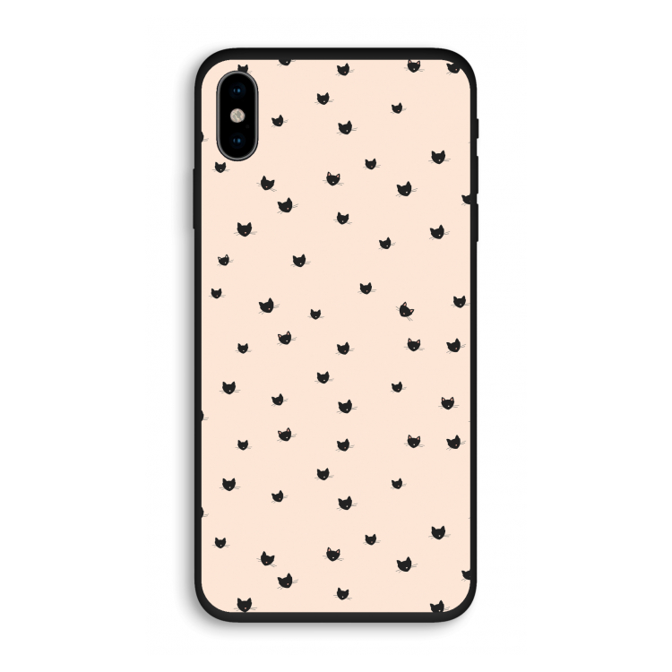 Kleine kattenkopjes: iPhone X Biologisch afbreekbaar hoesje