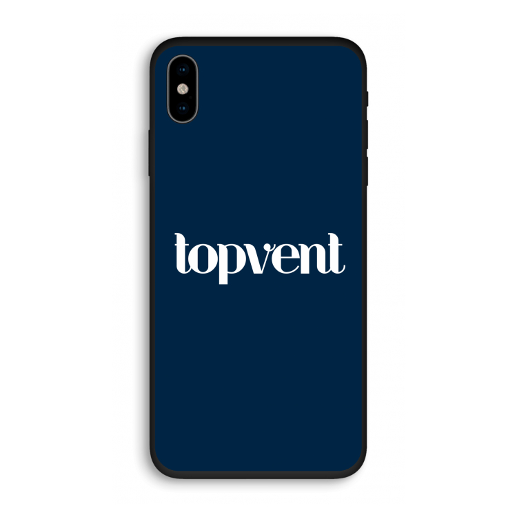 Topvent Navy: iPhone X Biologisch afbreekbaar hoesje