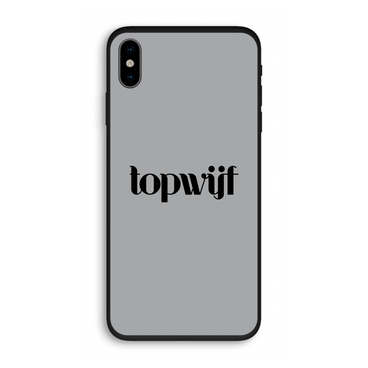 Topwijf Grijs Zwart: iPhone X Biologisch afbreekbaar hoesje
