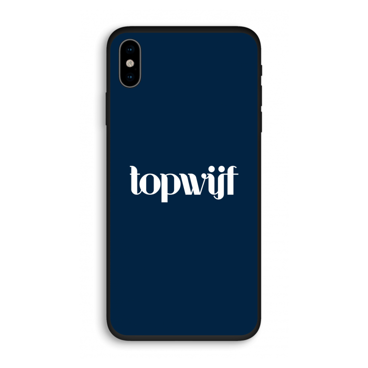 Topwijf Navy: iPhone X Biologisch afbreekbaar hoesje
