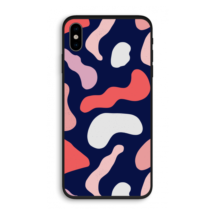 Memphis Shapes Pink: iPhone X Biologisch afbreekbaar hoesje