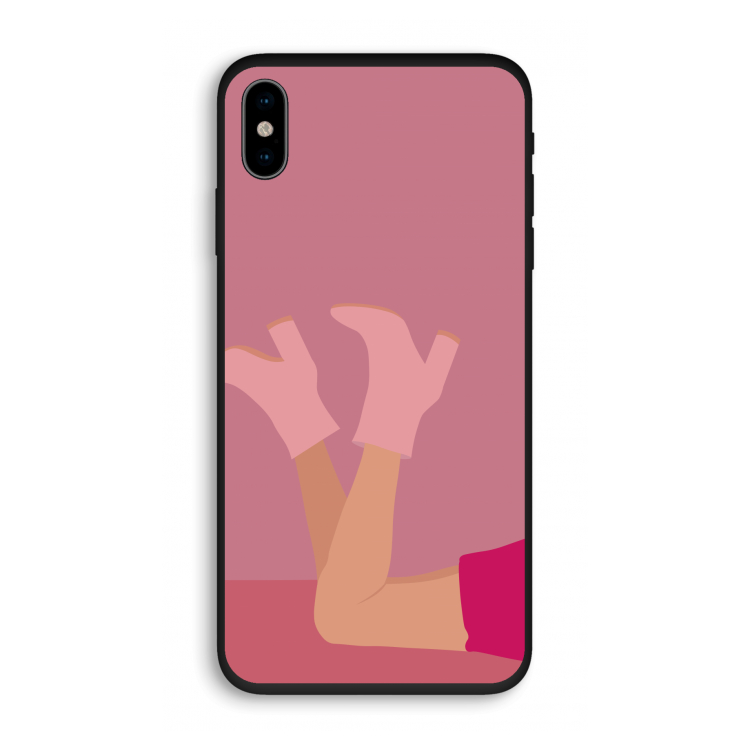 Pink boots: iPhone X Biologisch afbreekbaar hoesje