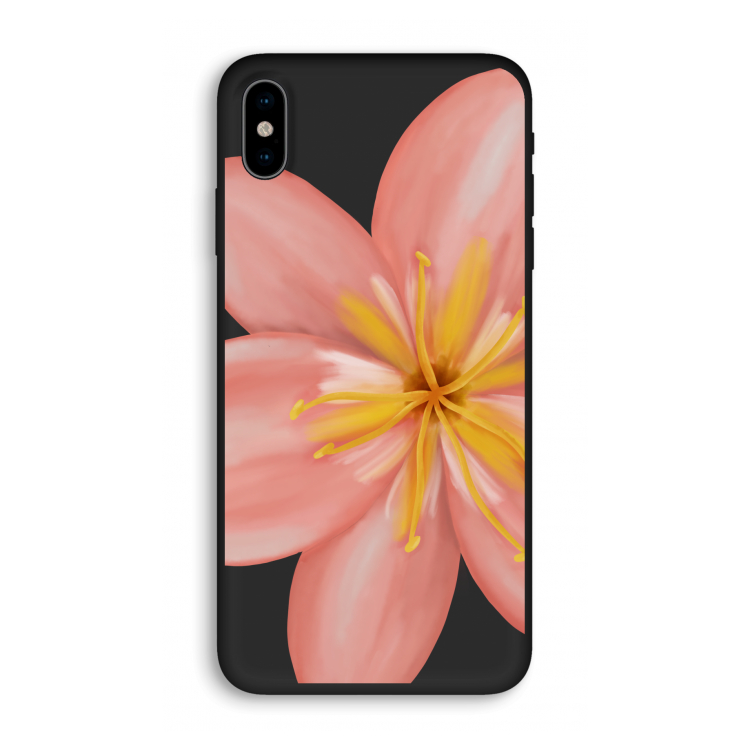 Pink Ellila Flower: iPhone X Biologisch afbreekbaar hoesje